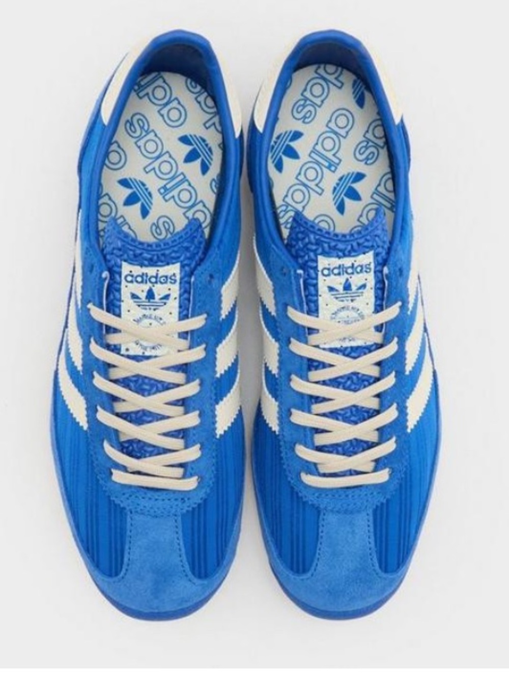 Adidas SL72 OG Women’s Royal Blue Suede Trainer w/Cream Stripes NWOB - Picture 4 of 16